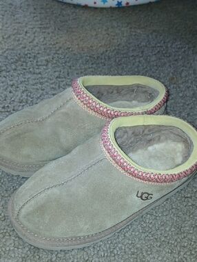 UGG Girl Tan Slip Ons